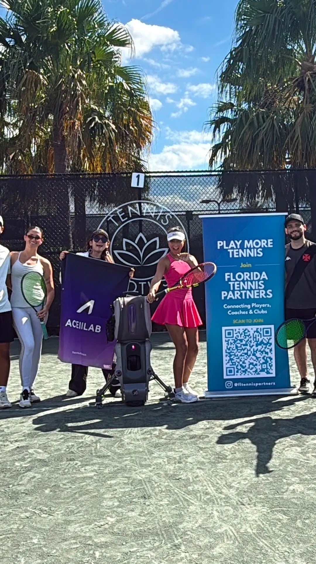 AceiiLab A1 at a Florida tennis partners event